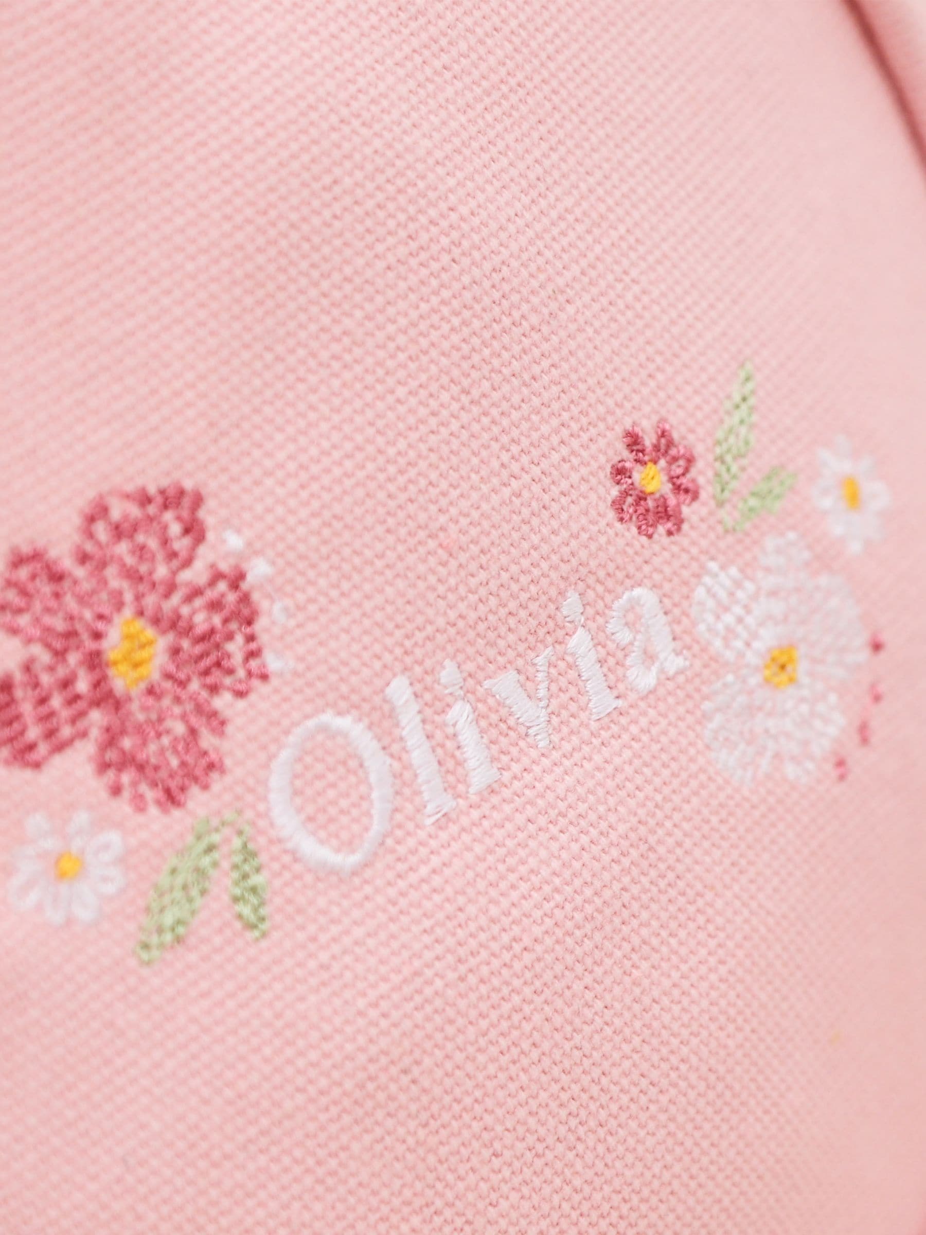 My 1st Years floral cross stitch handbag pink, imported from the UK