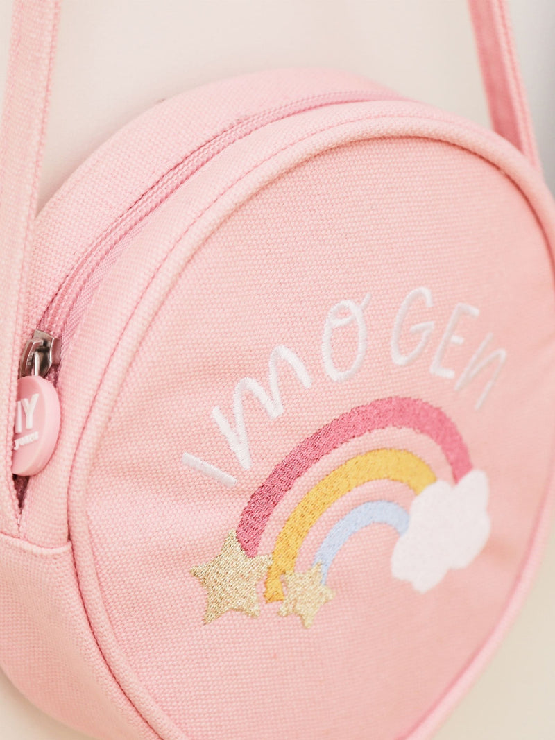 My 1st Years personalised rainbow handbag pink, imported from the UK
