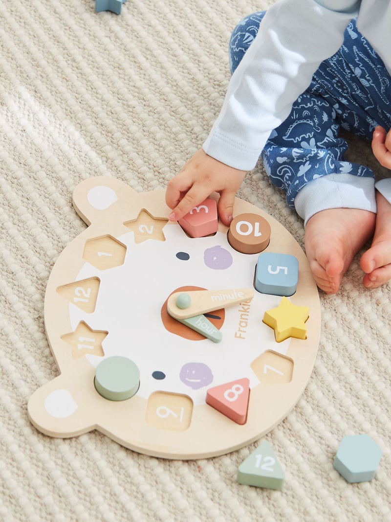 My 1st Years personalised bear clock puzzle (British brand)