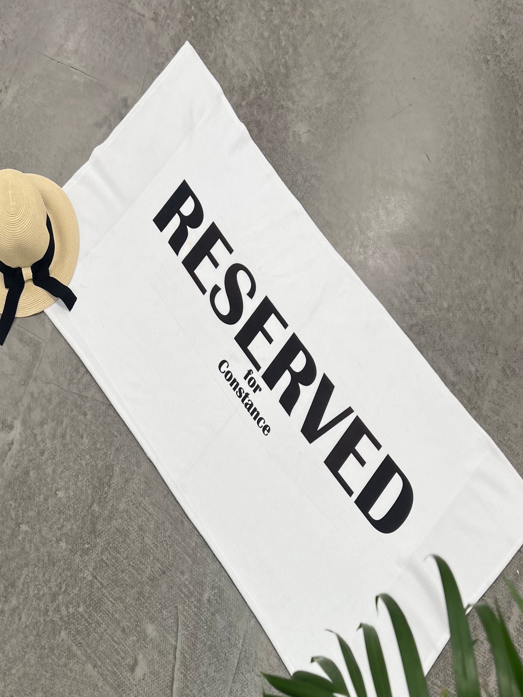 Solesmith personalised res towel with custom name - British product