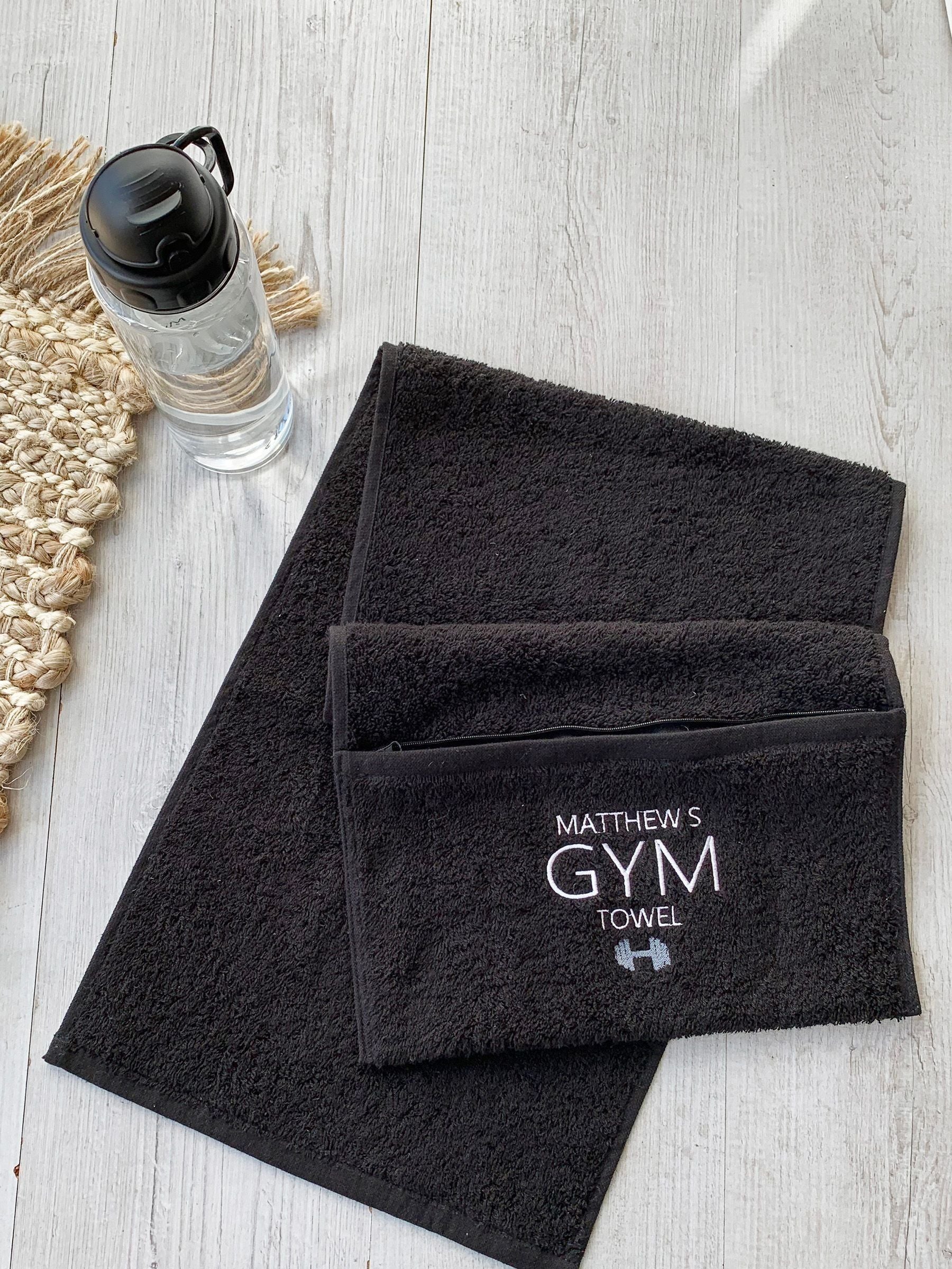 Solesmith personalised zip towel 100% cotton - British product