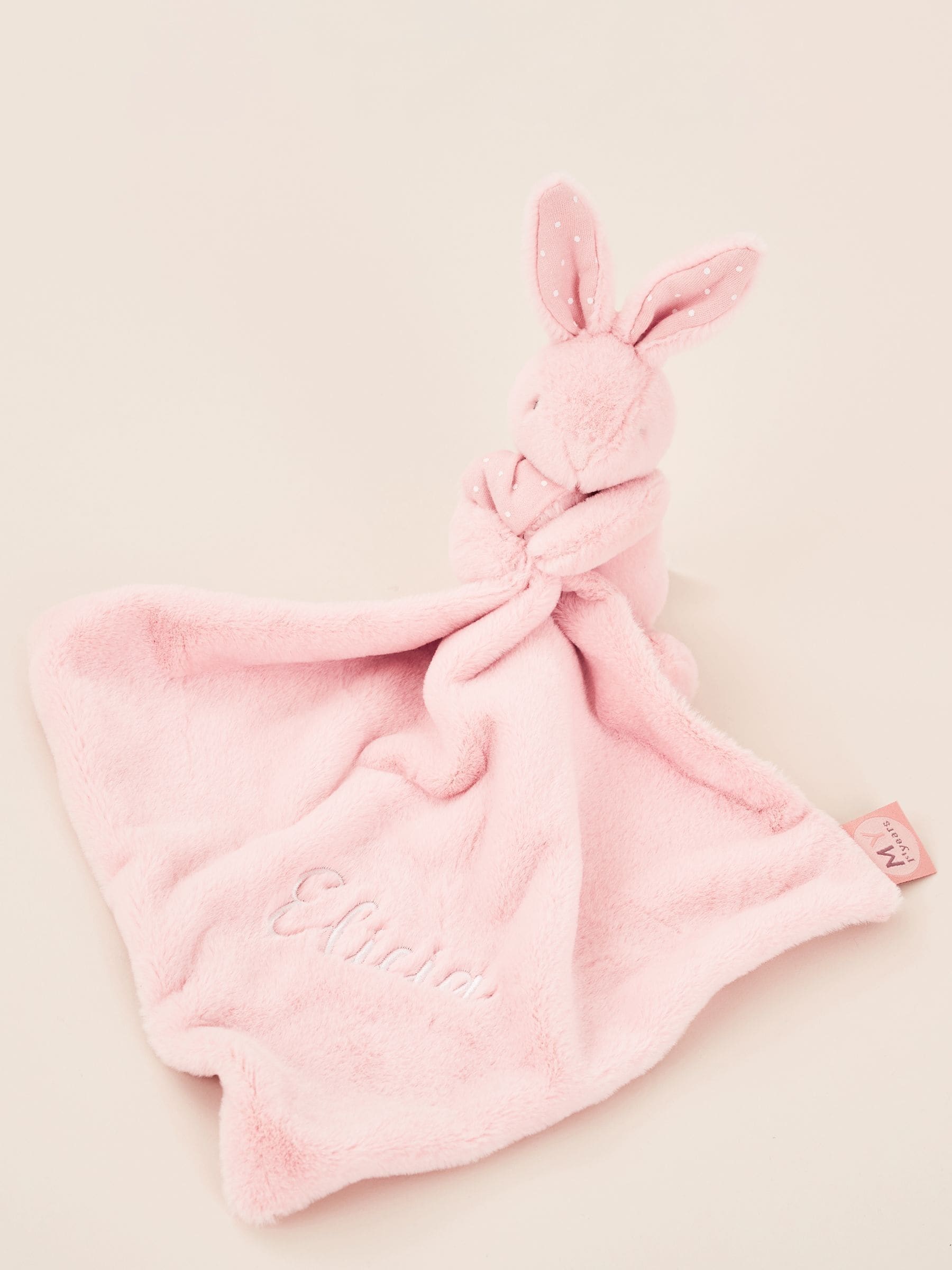 My 1st Years personalised pink bunny comforter - British product