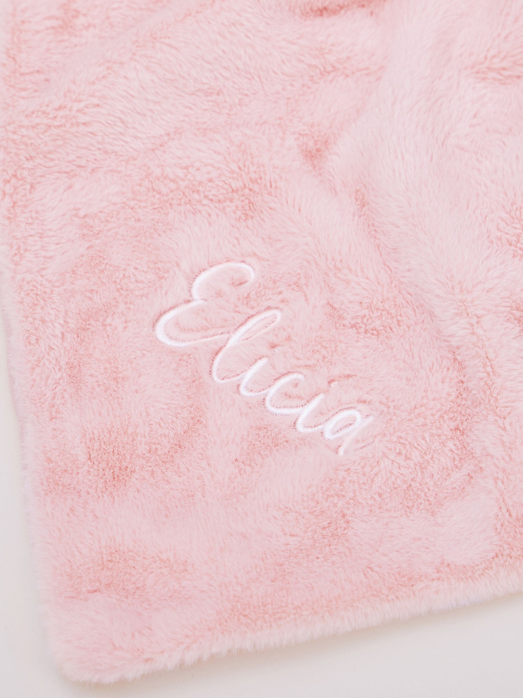 My 1st Years personalised pink elephant comforter 25cm, imported from the UK