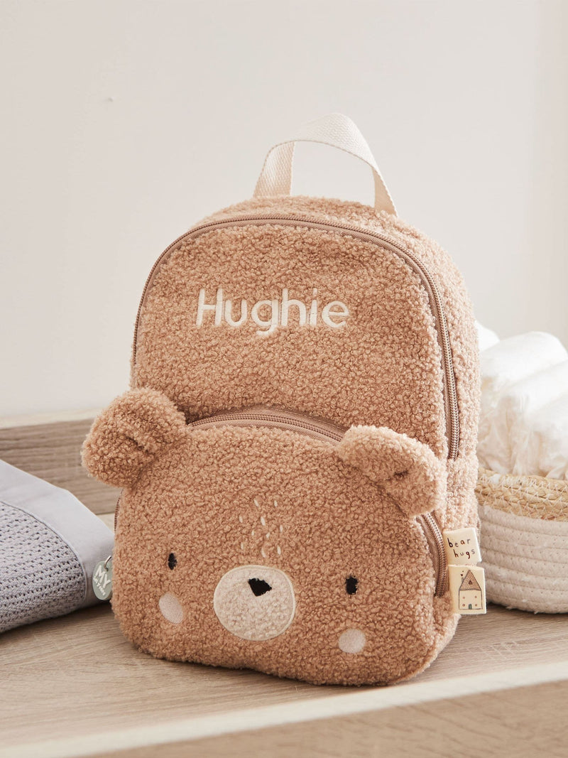 My 1st Years personalised fluffy bear mini backpack - British product