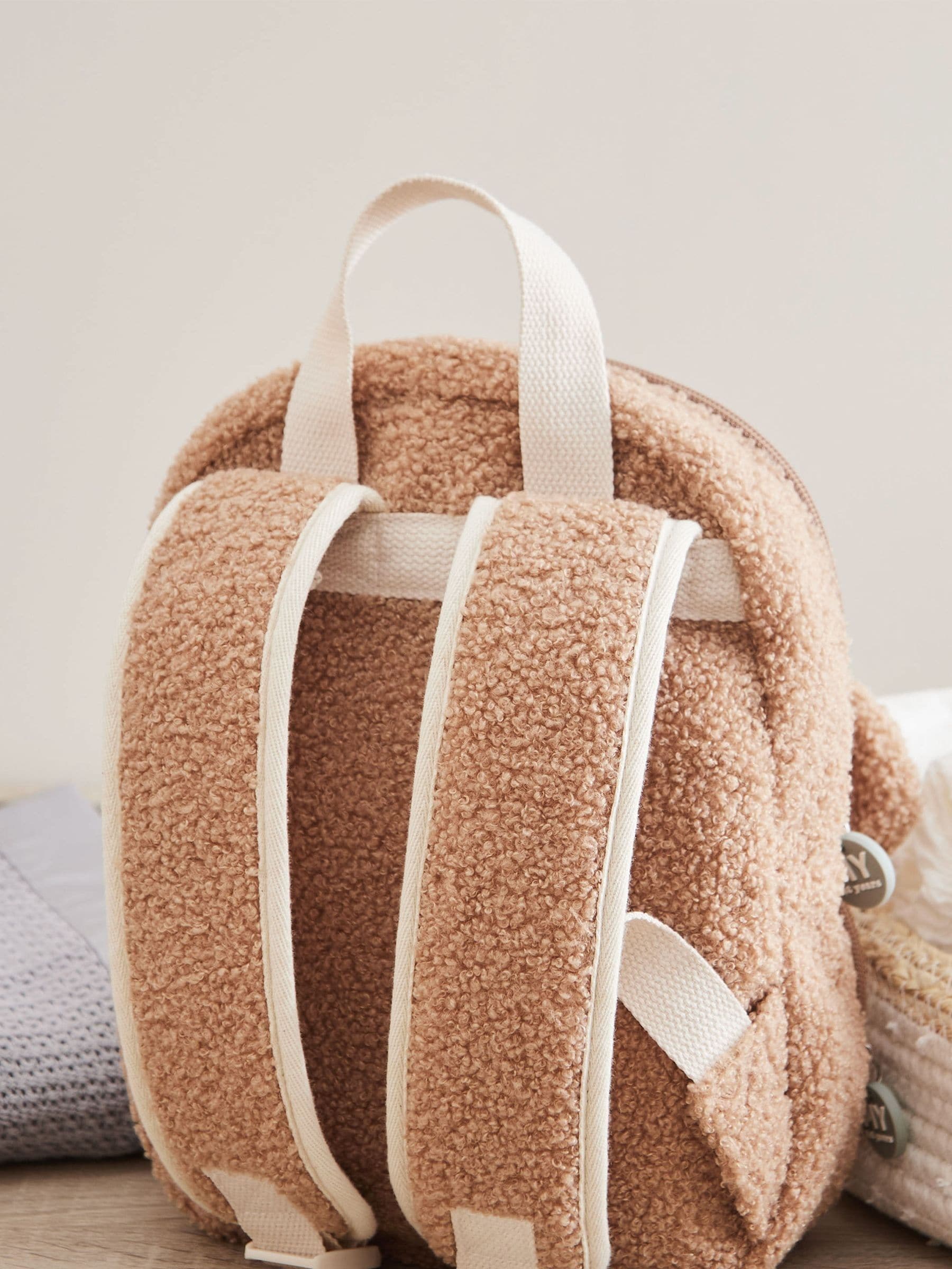 My 1st Years personalised fluffy bear mini backpack - British product