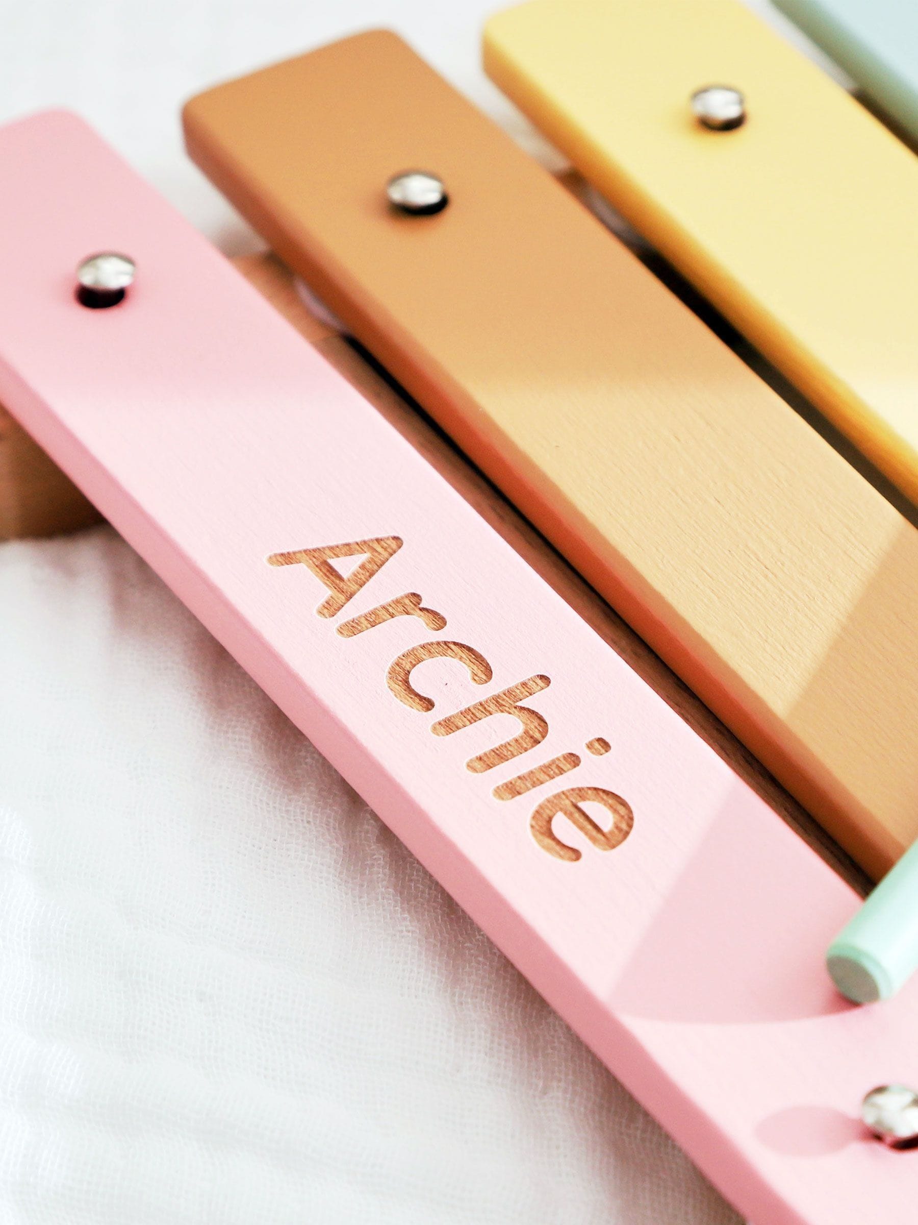My 1st Years colourful wooden xylophone toy - British product