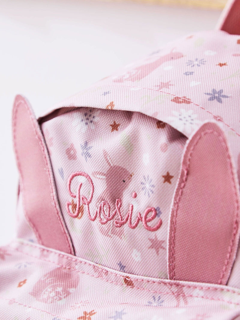 My 1st Years personalised bunny mini backpack pink - British product