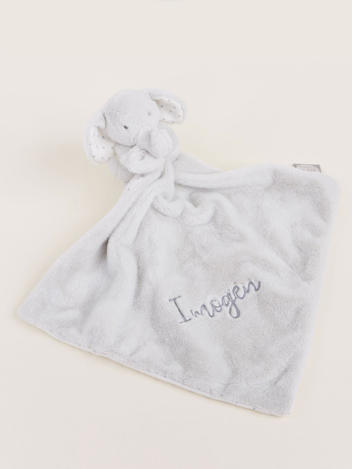 My 1st Years grey personalised elephant comforter, UK version
