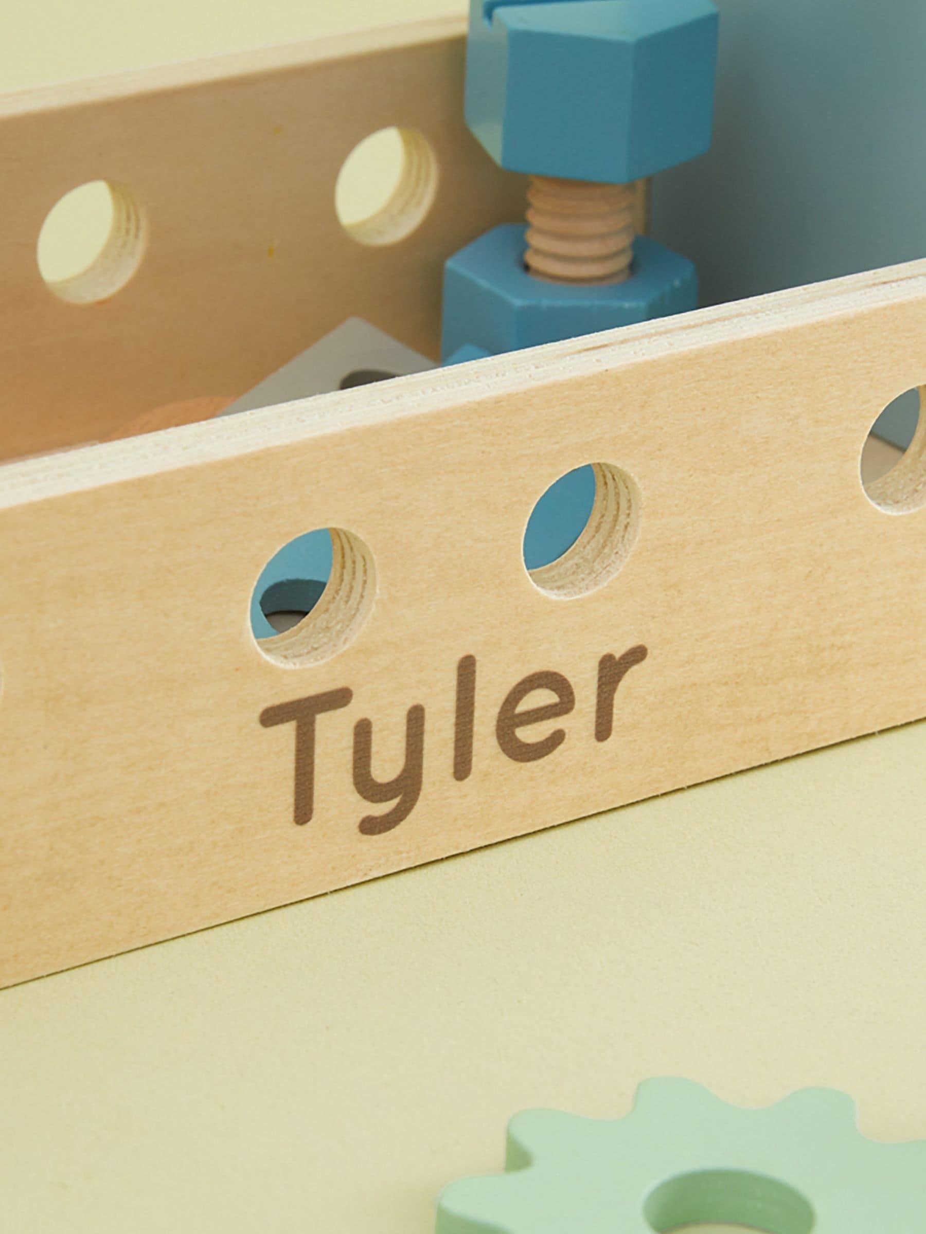 My 1st Years personalised wooden tool box toy - British product