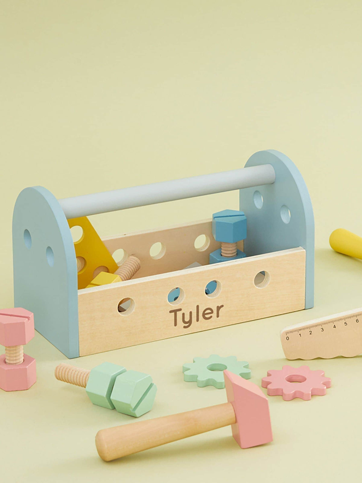 My 1st Years personalised wooden tool box toy - British product