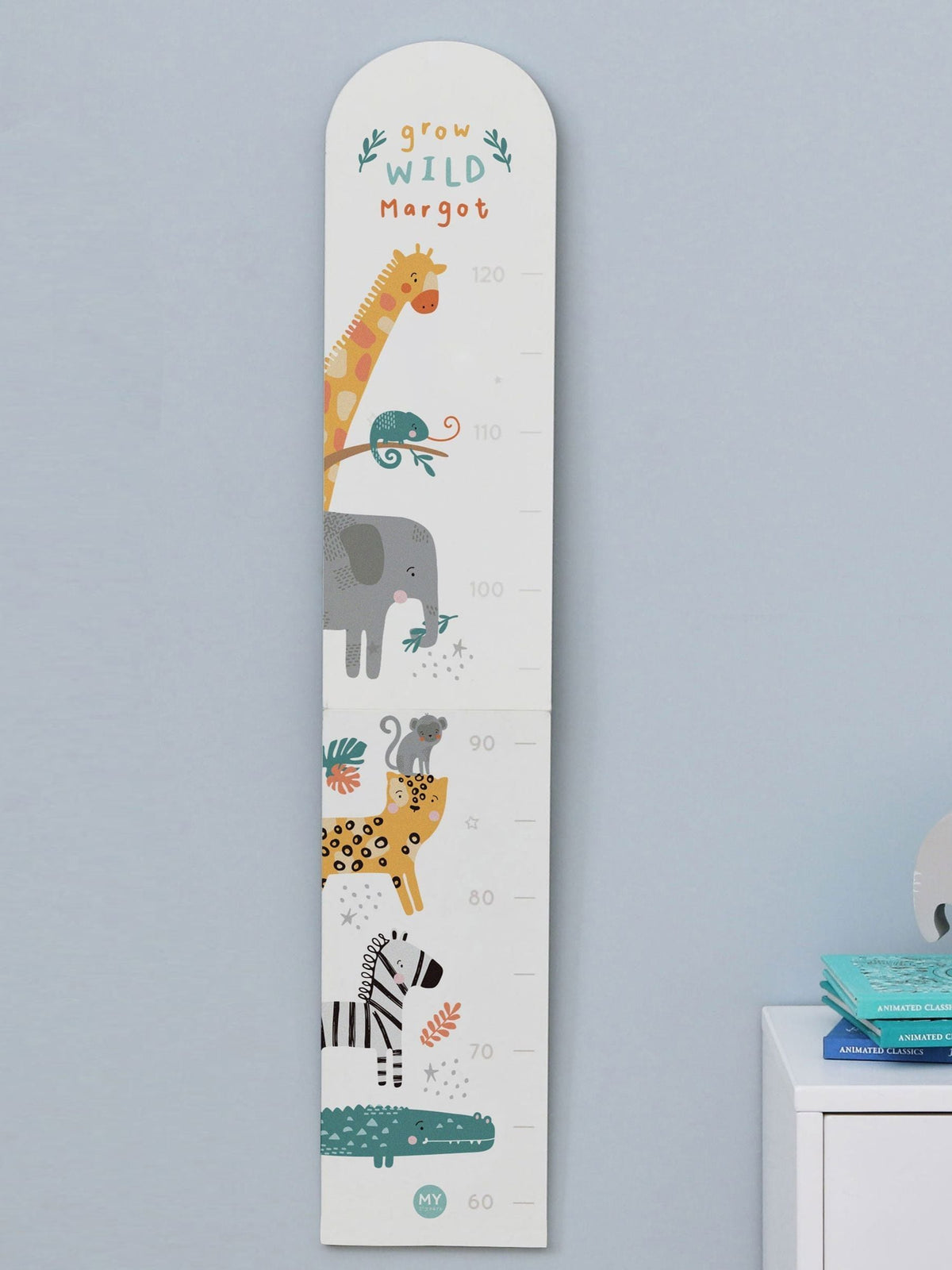 My 1st Years personalised safari height chart (British brand)