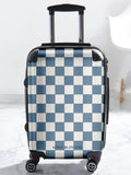 Koko Blossom checkerboard suitcase personalised with initials, UK version