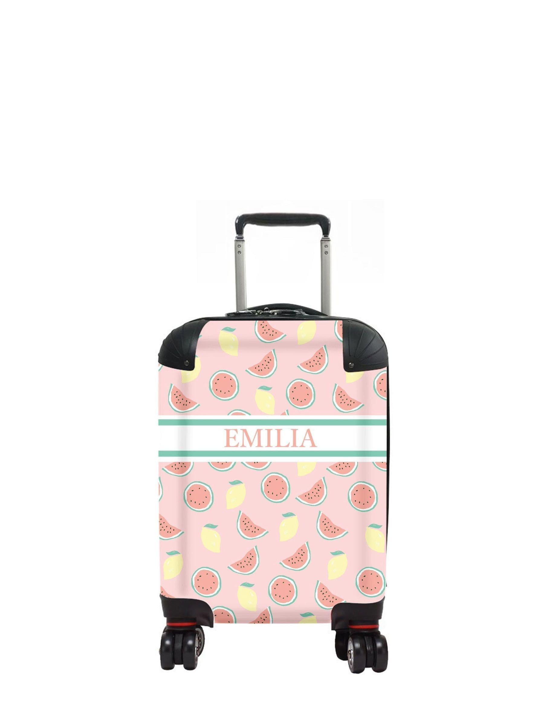 Koko Blossom personalised watermelon suitcase, UK version