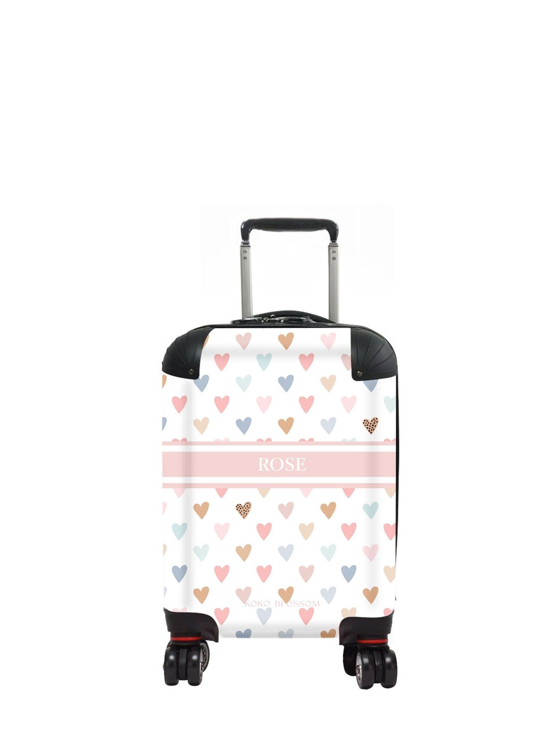 Koko Blossom hearts personalised suitcase, UK version