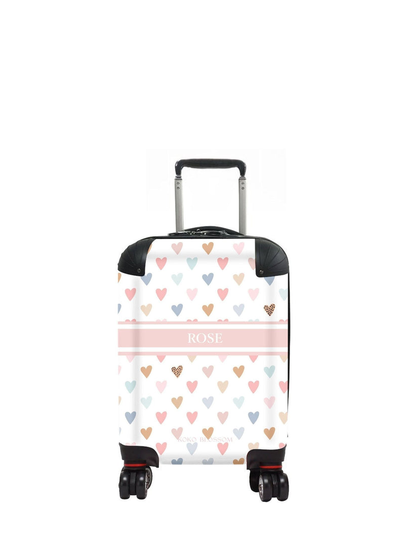 Koko Blossom hearts personalised suitcase, UK version