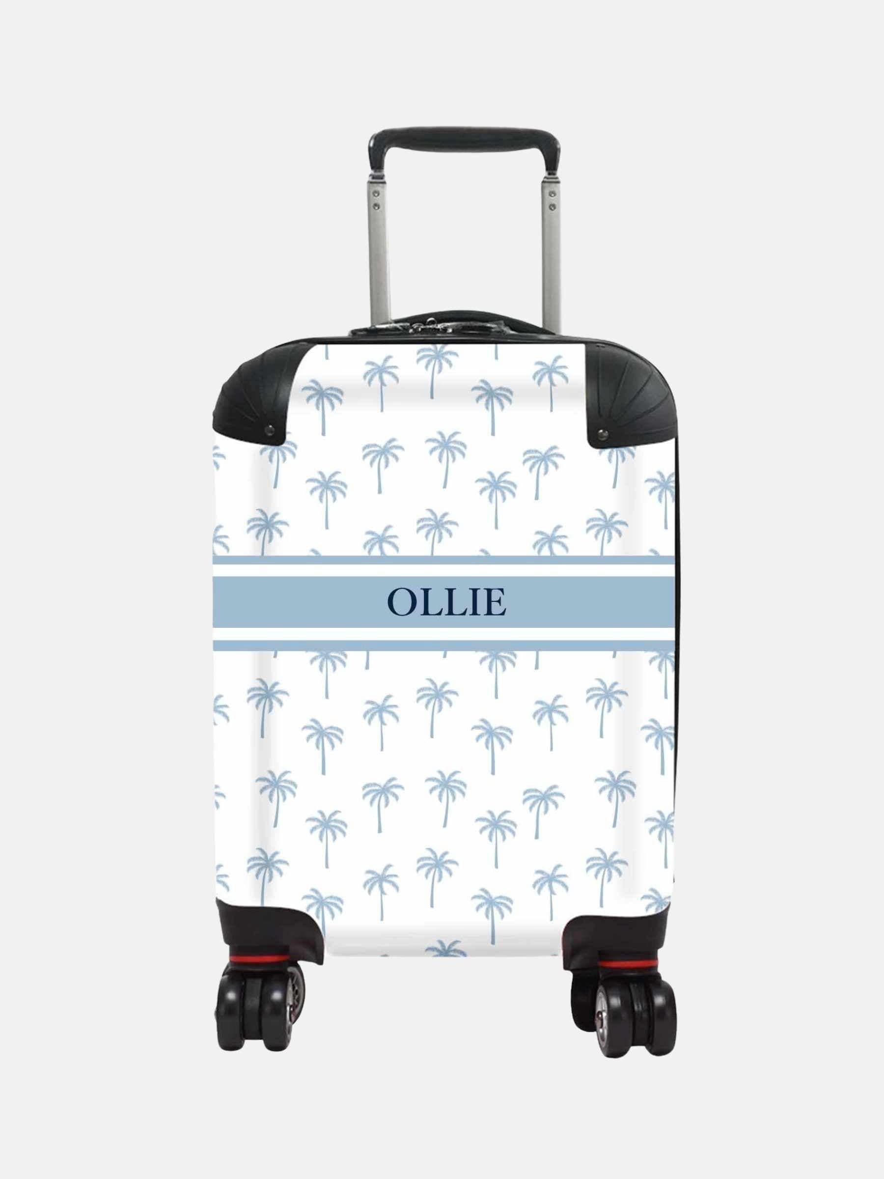 Koko Blossom palm suitcase personalised with name (British brand)