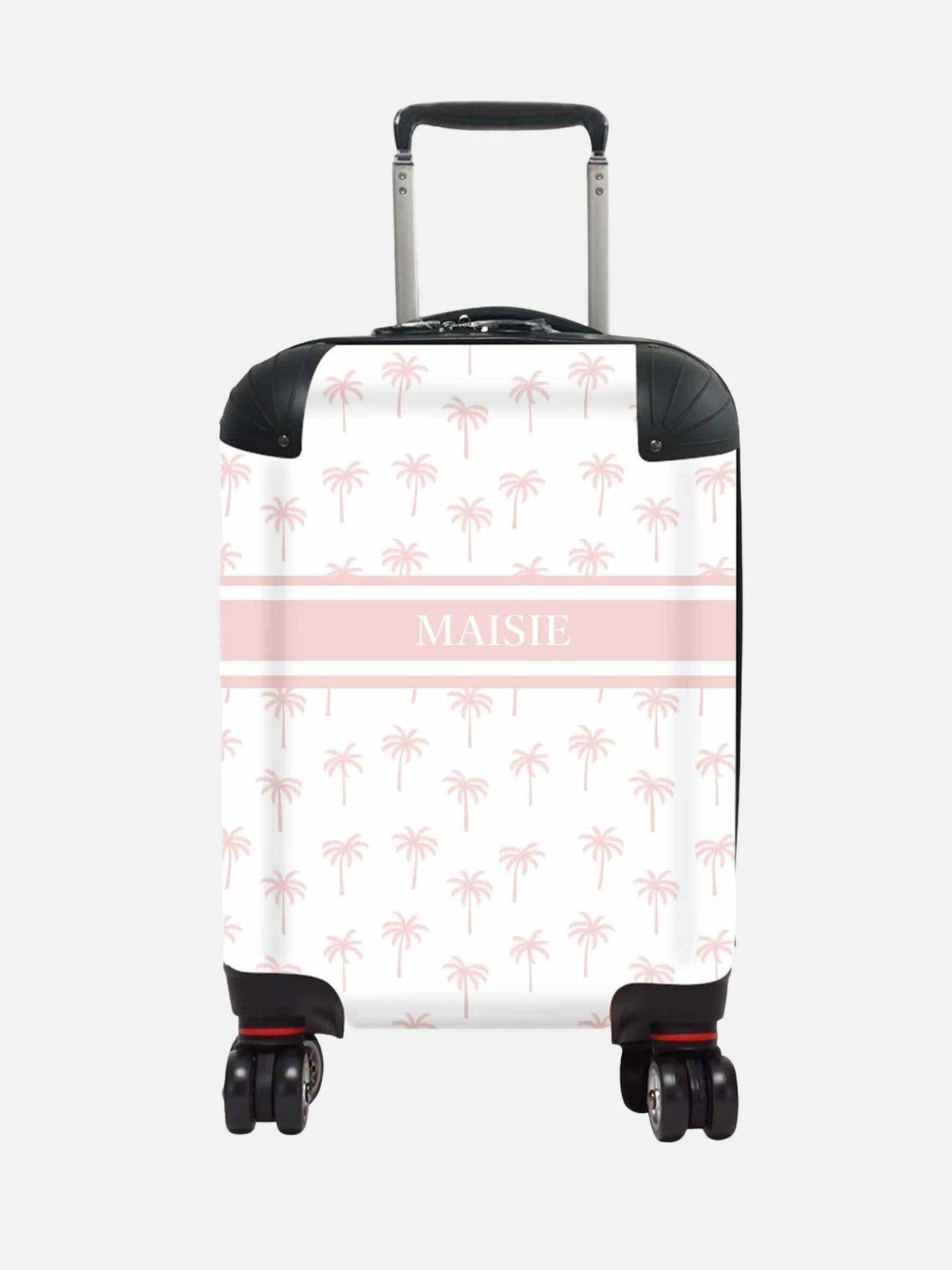 Koko Blossom personalised palm suitcase with custom name (British brand)