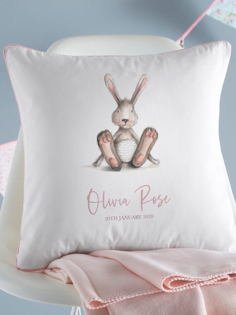 Koko Blossom personalised bunny cushion 48x45cm - British product