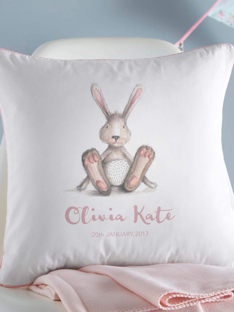 Koko Blossom personalised bunny cushion 48x45cm - British product