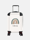 Koko Blossom personalised rainbow suitcase with custom name (British brand)