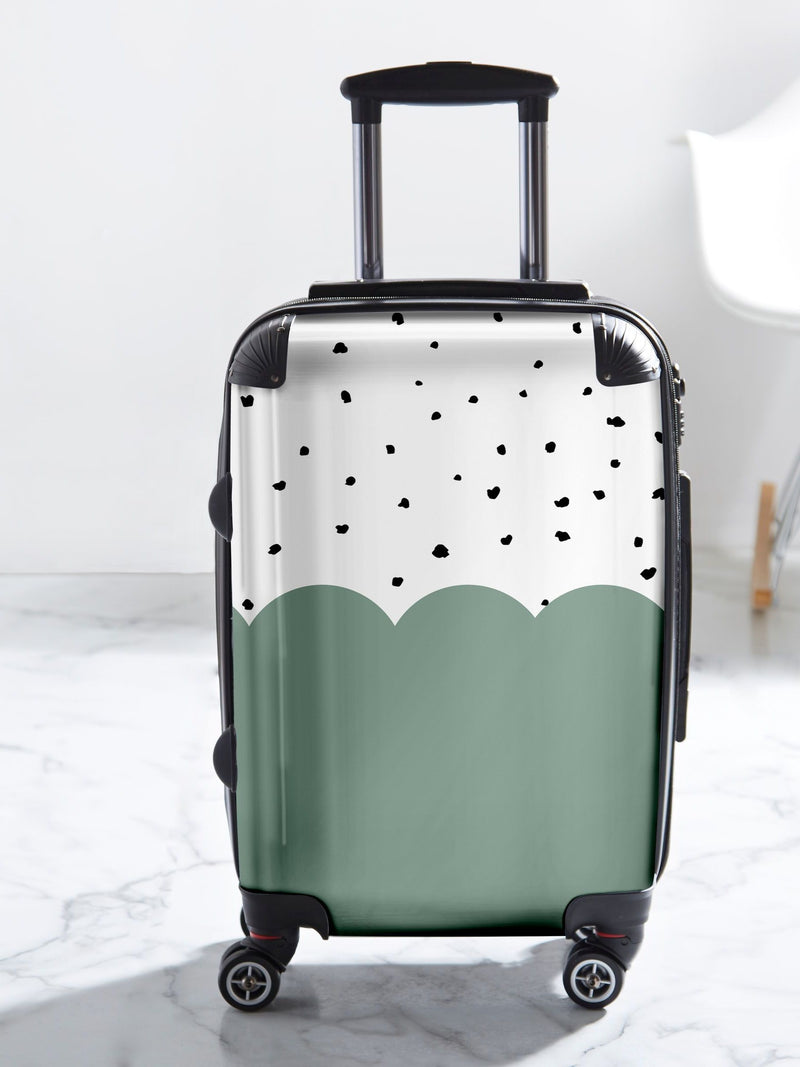 Koko Blossom personalised dotty initial suitcase (British brand)