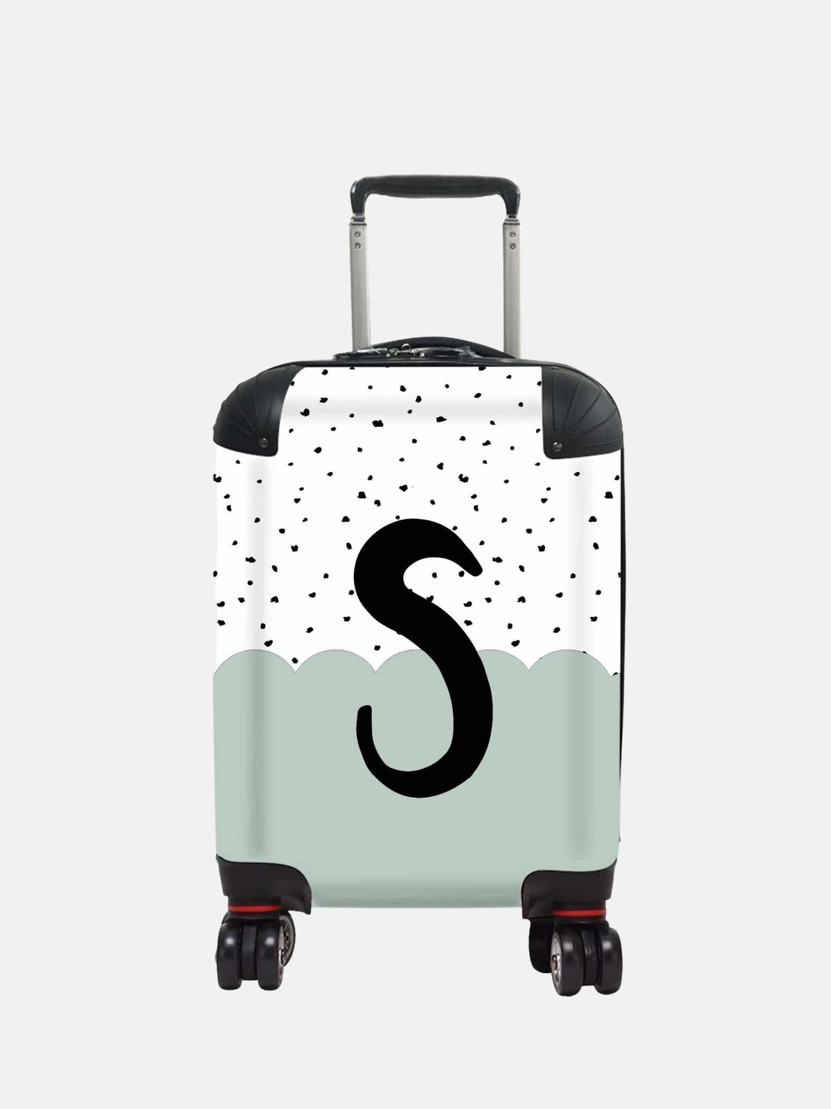 Koko Blossom personalised dotty initial suitcase (British brand)