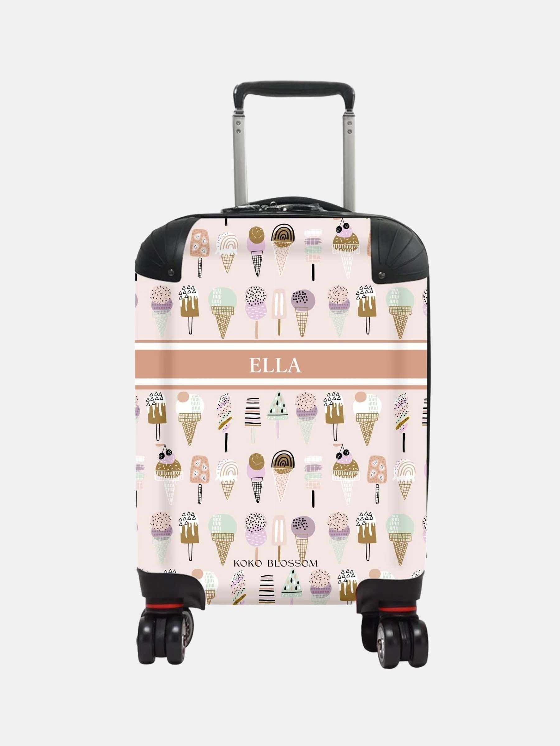 Koko Blossom personalised ice cream suitcase, imported from the UK