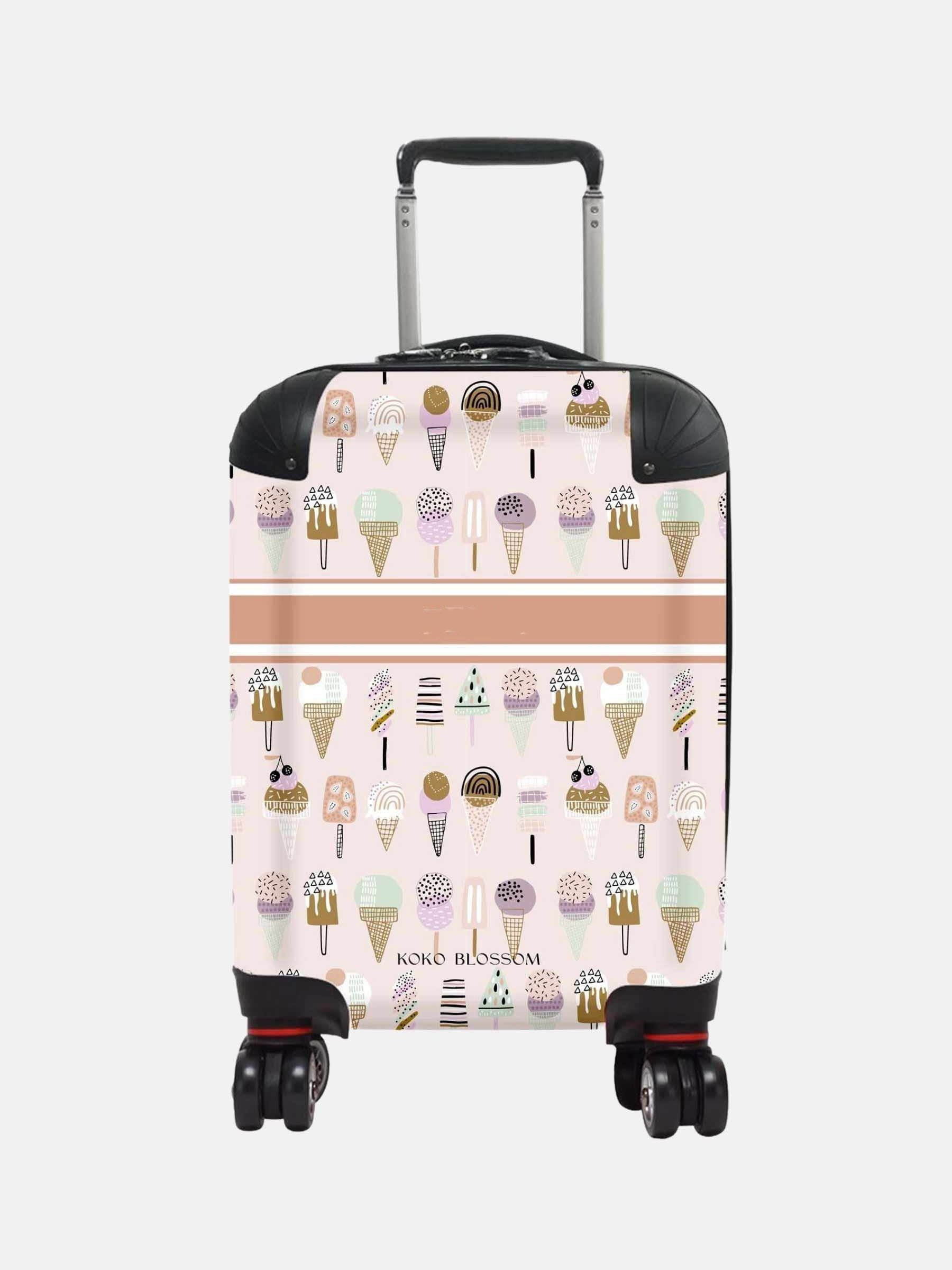 Koko Blossom personalised ice cream suitcase, imported from the UK