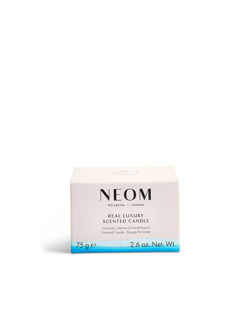 Neom Real Luxury scented travel candle, UK version