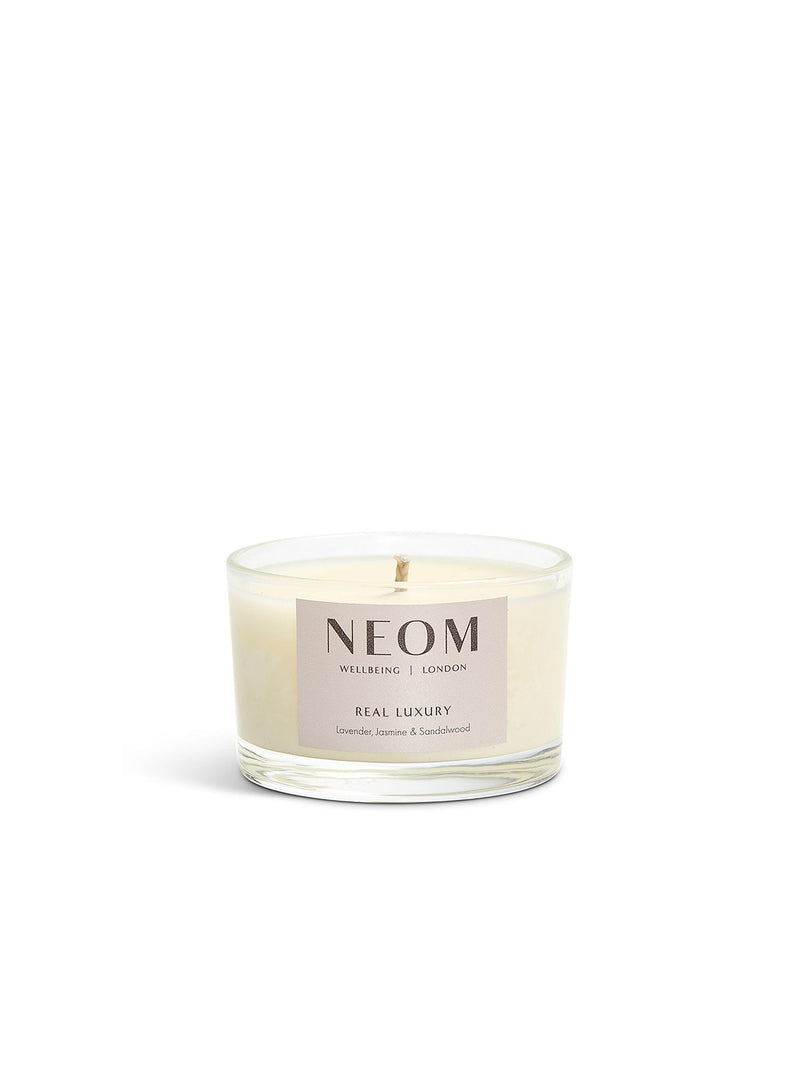 Neom Real Luxury scented travel candle, UK version
