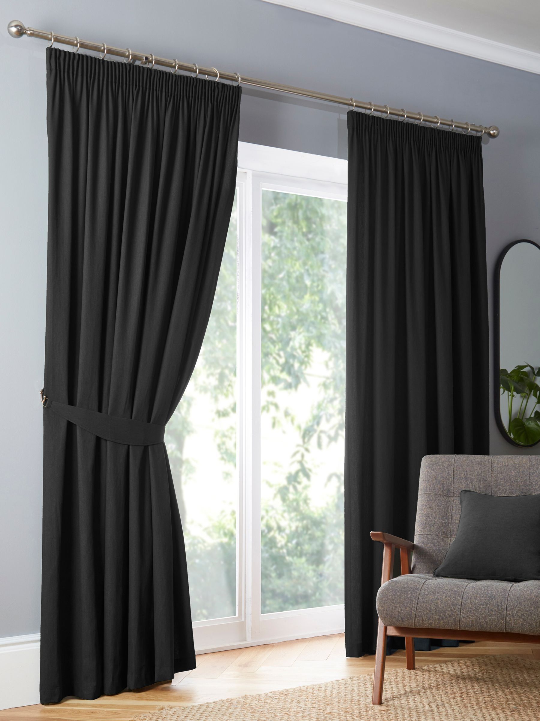 Fusion Dijon blackout curtains 229x183cm, UK version