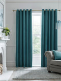 Laurence Llewelyn-Bowen teal Montrose velvet curtains 229cm x 183cm, UK version