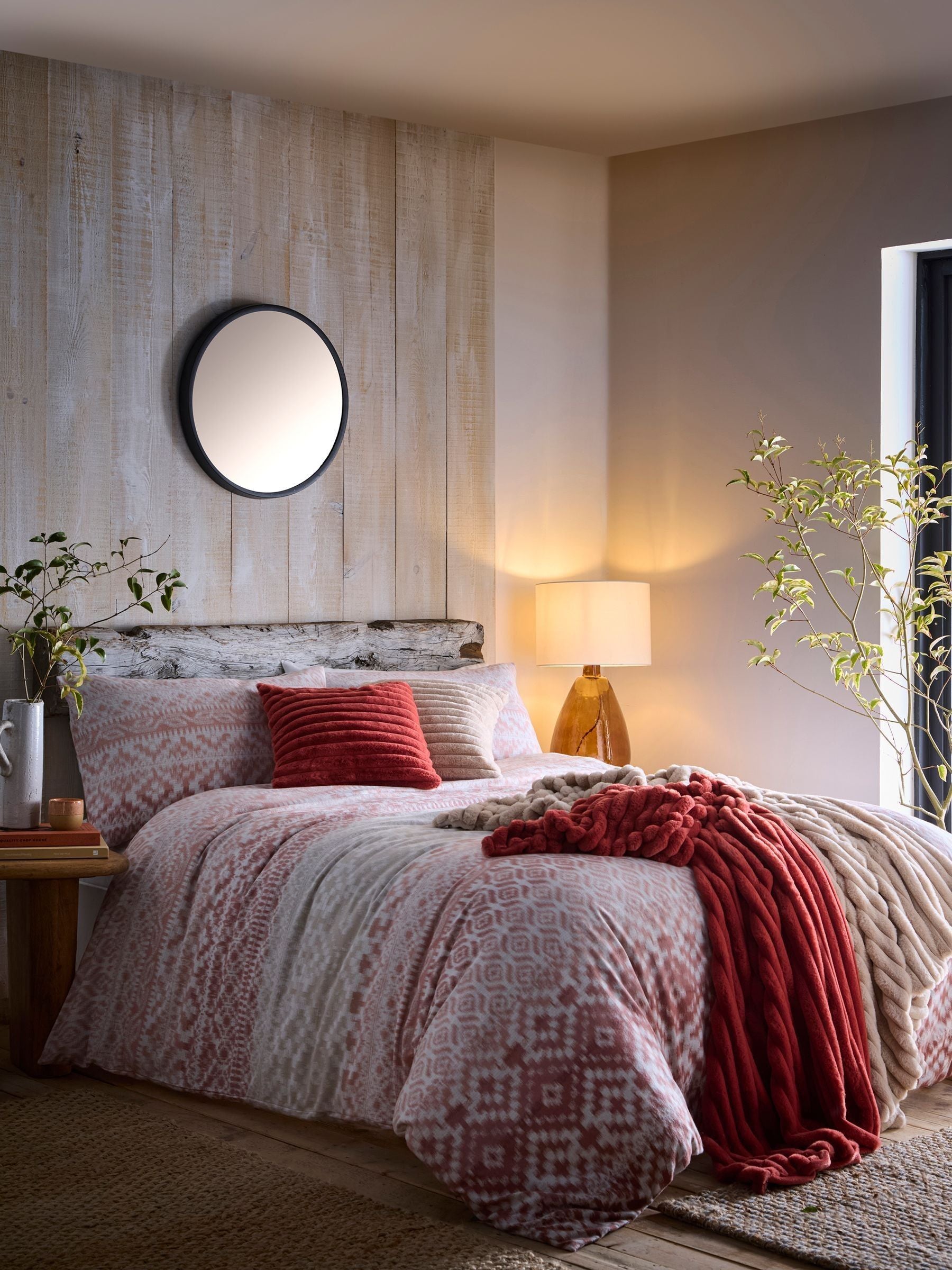 Appletree Terracotta Bergen duvet cover set - British product