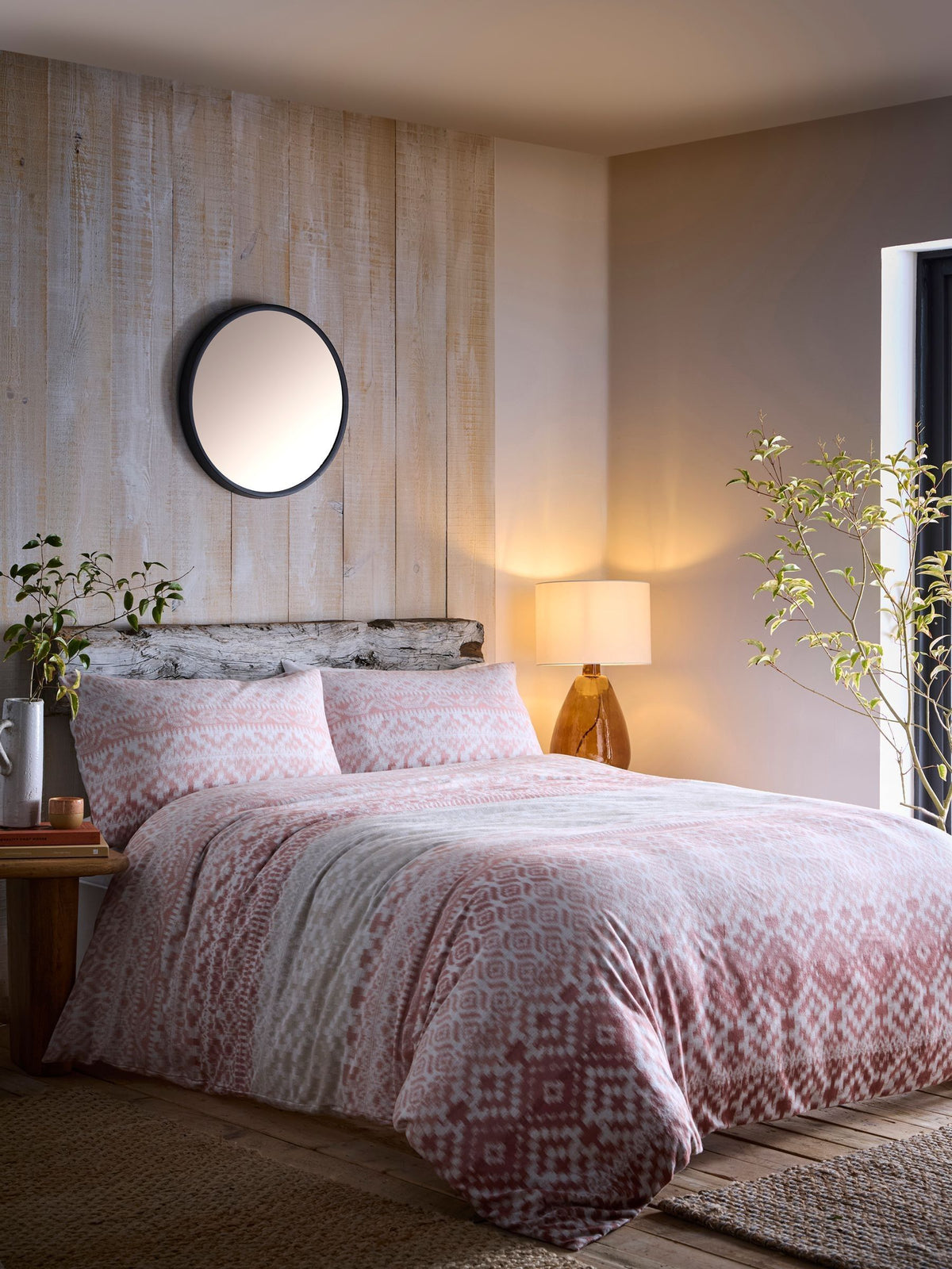 Appletree Terracotta Bergen duvet cover set - British product