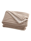 Appletree natural Morritz faux fur bedspread, imported from the UK
