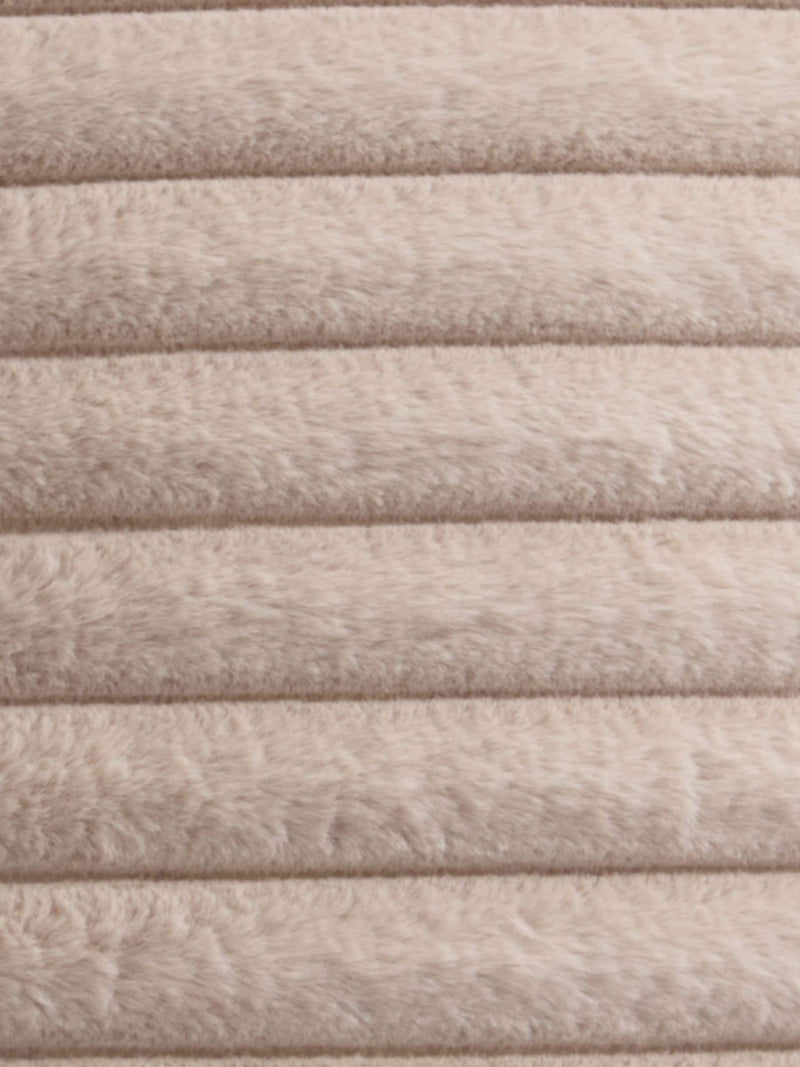 Appletree natural Morritz faux fur bedspread, imported from the UK