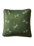 Appletree Olive Fiorella velvet cushion 43cm, imported from the UK