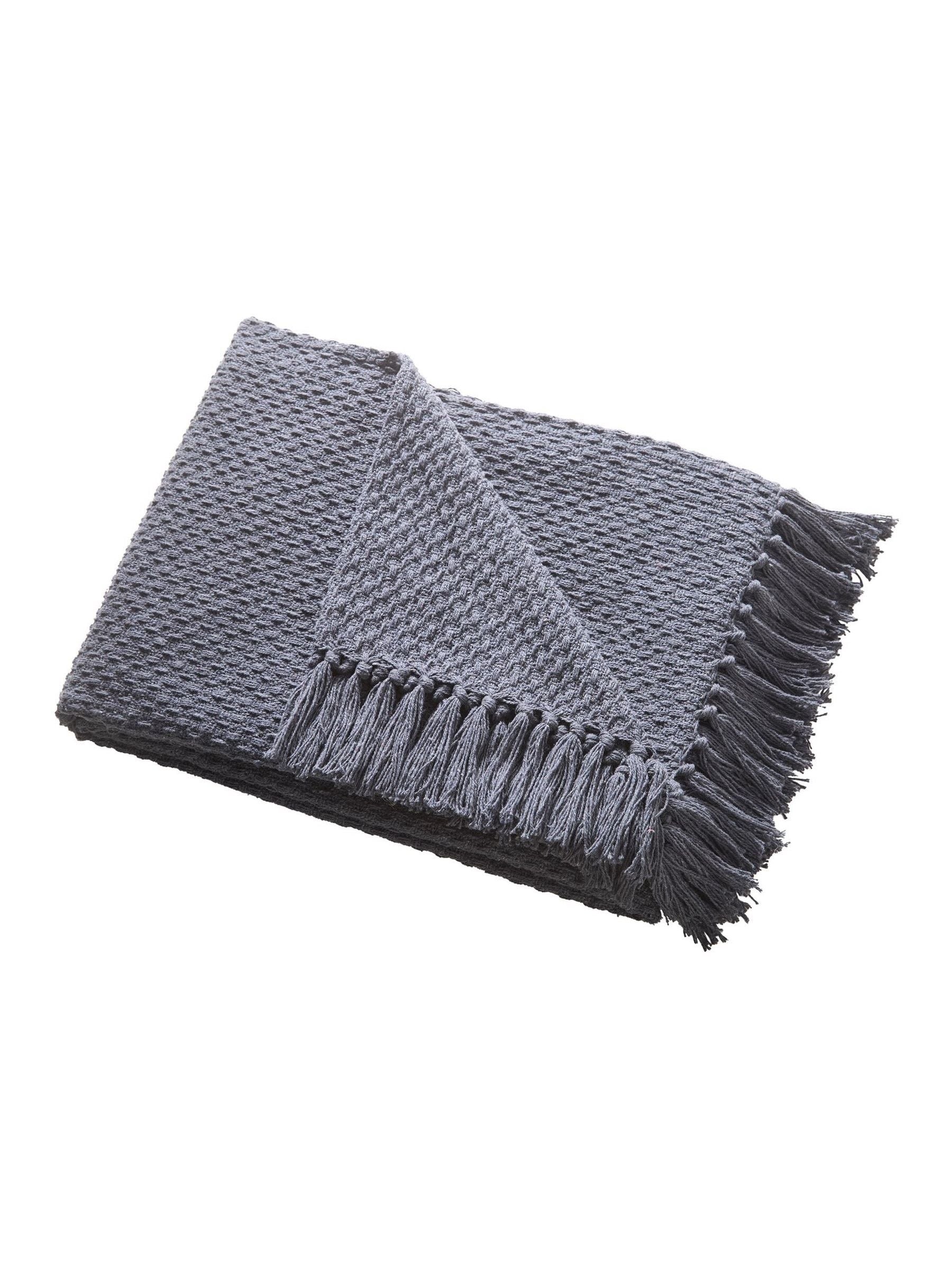 Drift Home Charcoal Hayden throw - British product