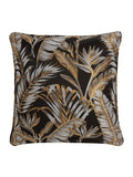 Laurence Llewelyn-Bowen black jacquard paradise palm cushion, imported from the UK