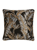 Laurence Llewelyn-Bowen black jacquard paradise palm cushion, imported from the UK