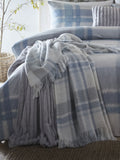 Appletree Verbier Blue Plush Bedspread 130 x 180 cm