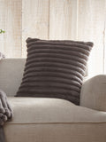 Appletree Charcoal Morritz Faux Fur Filled Cushion