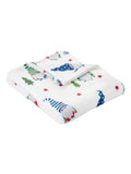 Fusion Christmas Gonks fleece throw, imported from the UK