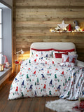 Fusion Christmas Gonks fleece throw, imported from the UK