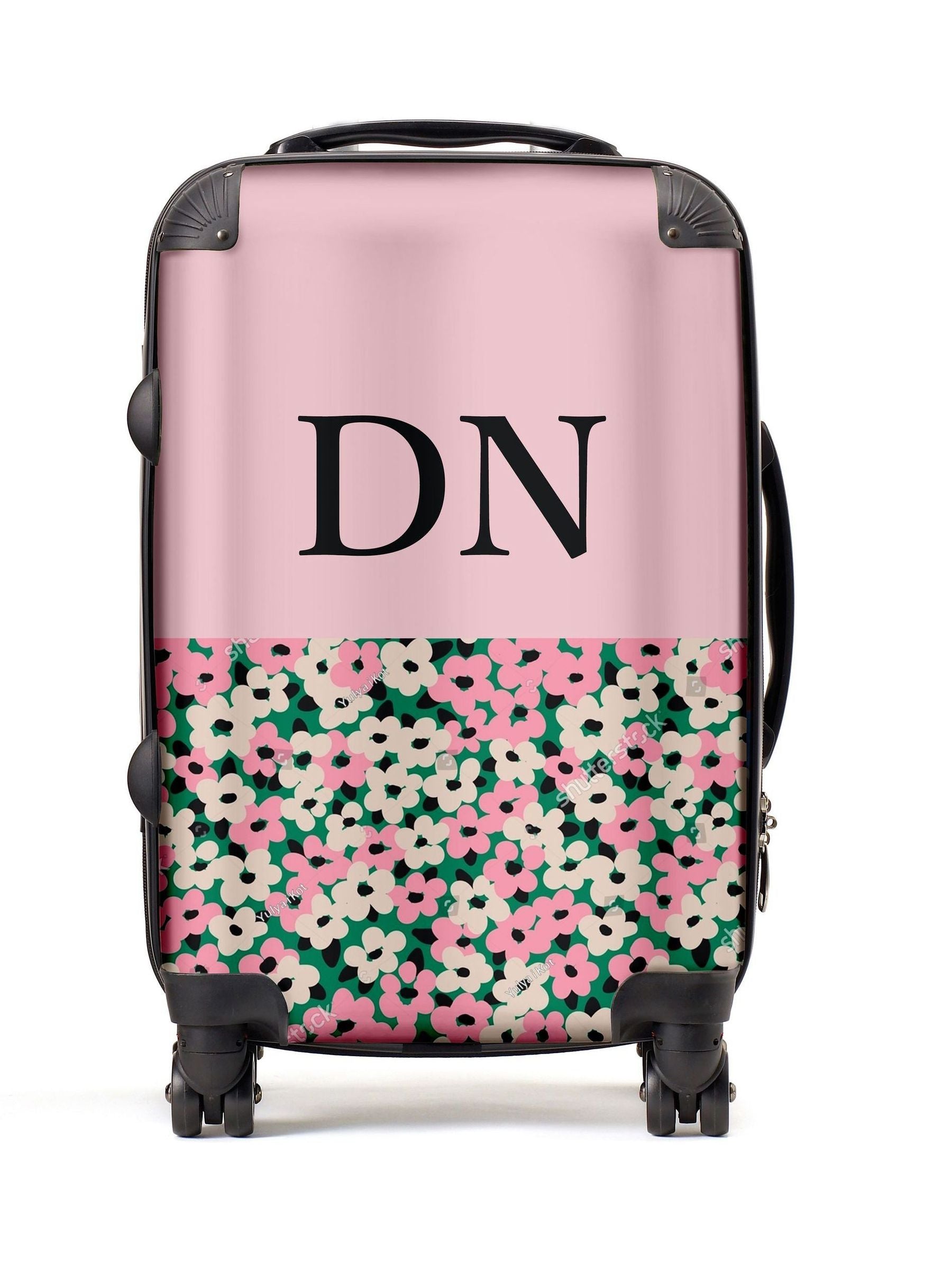 Koko Blossom personalised Olivia floral suitcase, UK version