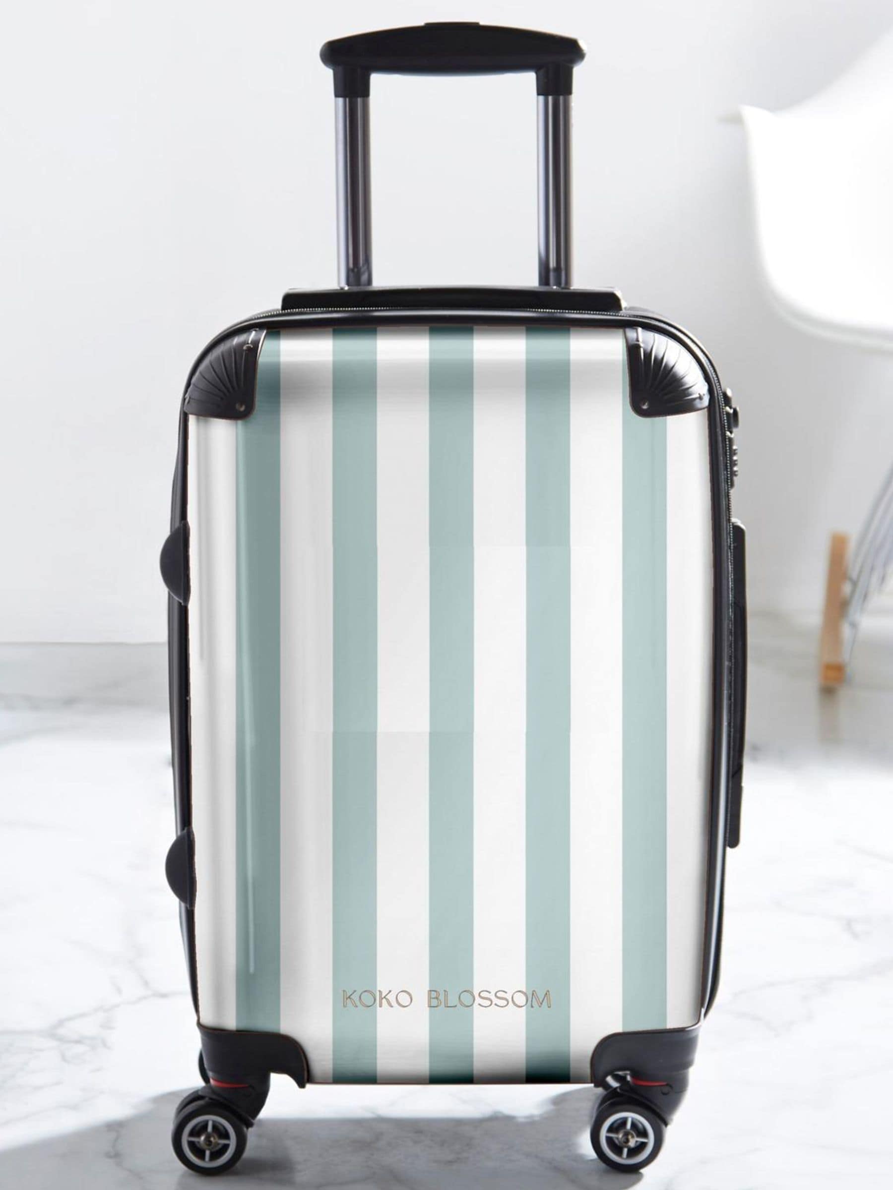 Koko Blossom personalised Amalfi Stripe suitcase - British product