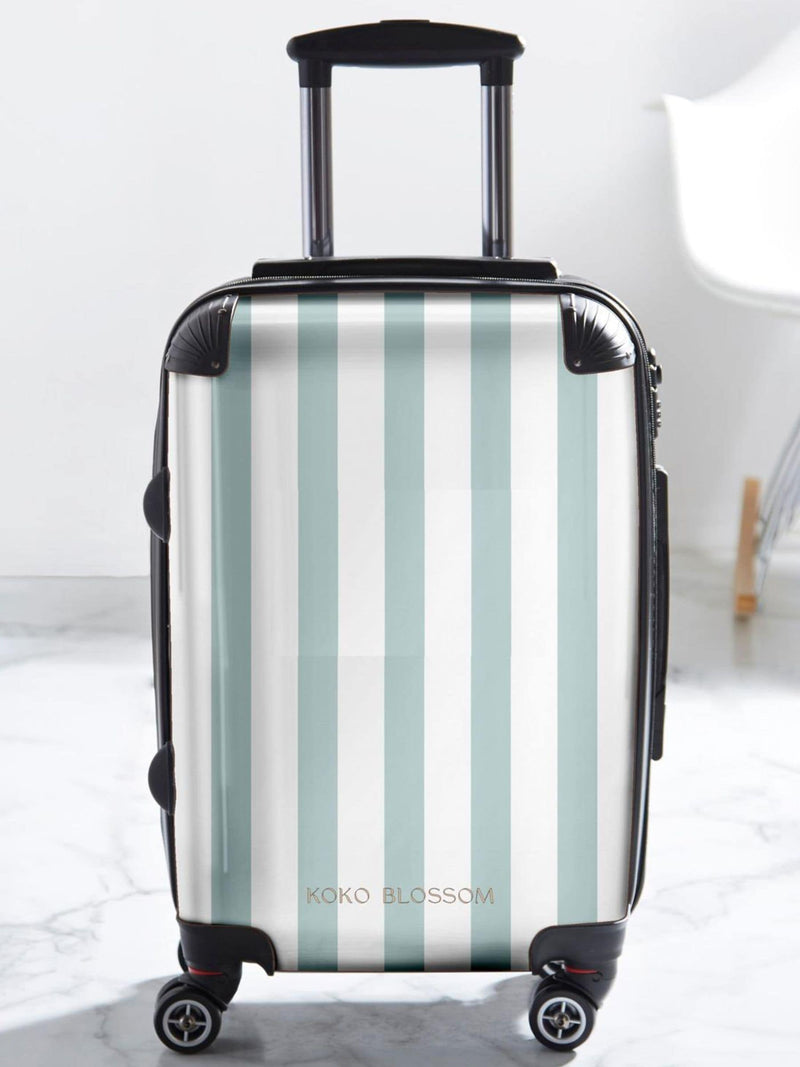 Koko Blossom personalised Amalfi Stripe suitcase - British product