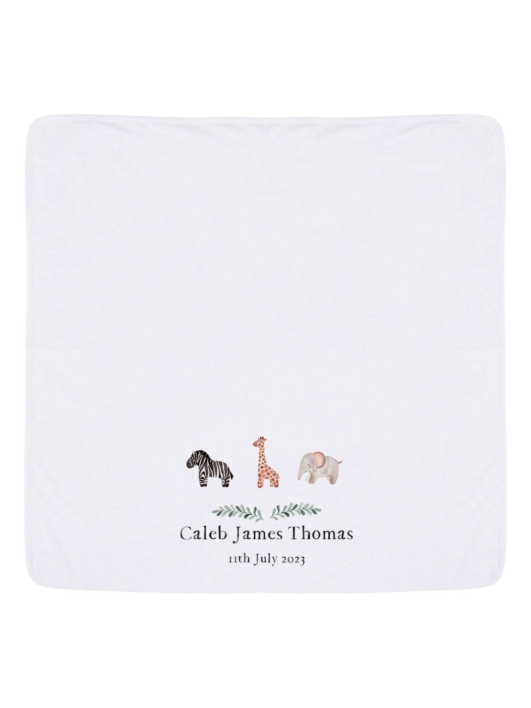 Koko Blossom personalised baby blanket 74x74cm - British product