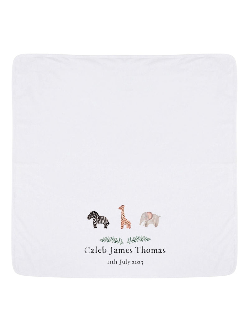 Koko Blossom personalised baby blanket 74x74cm - British product
