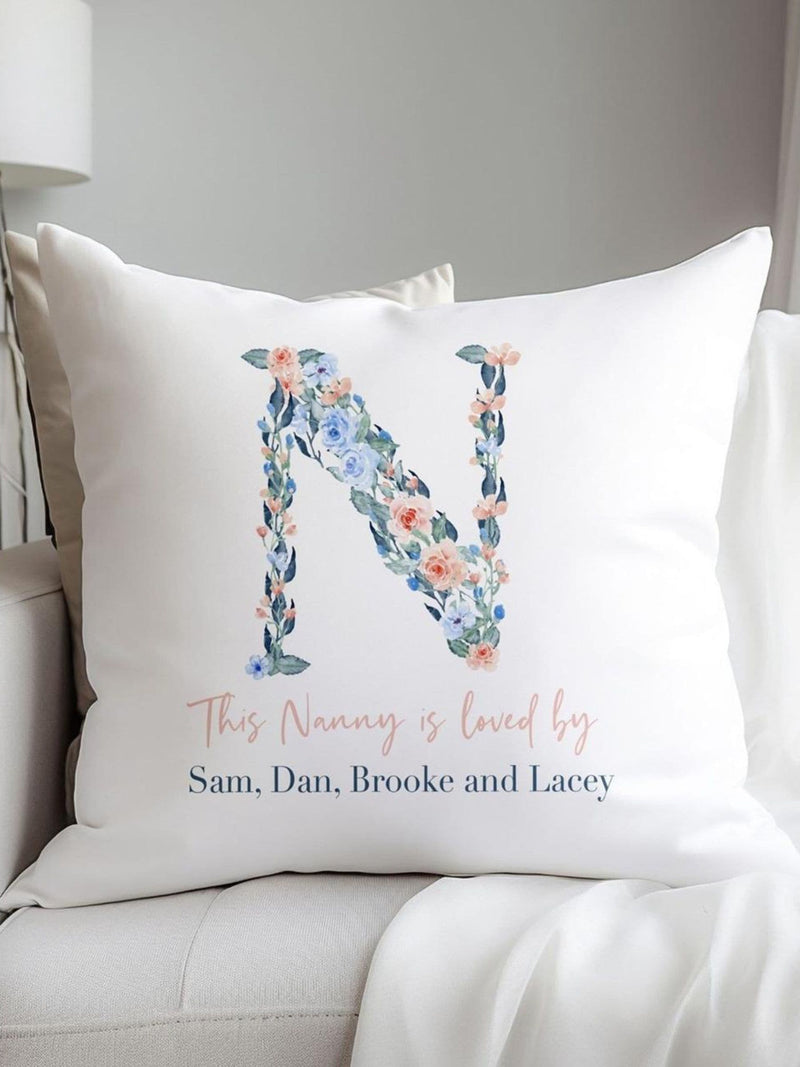 Koko Blossom personalised 100% cotton cushion 45x45cm - British product